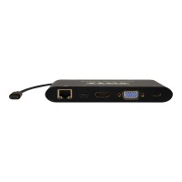 PORT Designs 901906 - USB 3.2 Gen 1 (3.1 Gen 1) Type-C - HDMI,RJ-45,USB 3.2 Gen 1 (3.1 Gen 1) Type-A,USB 3.2 Gen 1 (3.1 Gen 1) Type-C,VGA,mini DisplayPort - 3840 x 2160 Pixel - MMC,MicroSD (TransFlash),SD - 5000 Mbit/s - Nero