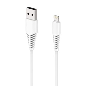 2GO 797288 - 1 m - USB B - Fulmine - Bianco