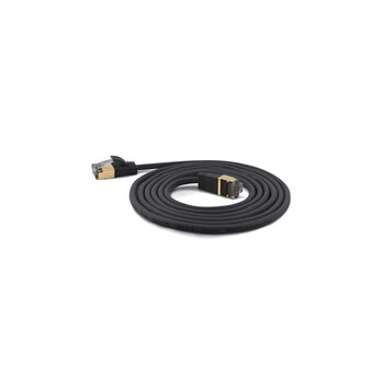 WANTEC 7208 - 15 m - Cat7 - S/FTP (S-STP) - RJ-45 - RJ-45 - Black
