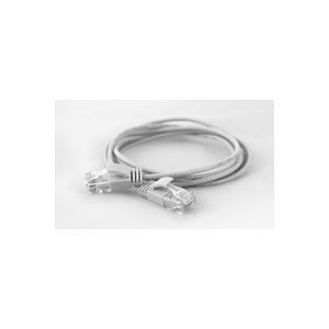 WANTEC Wire Patchkabel CAT6a rund 2.8mm UTP weiss 0.20m -...