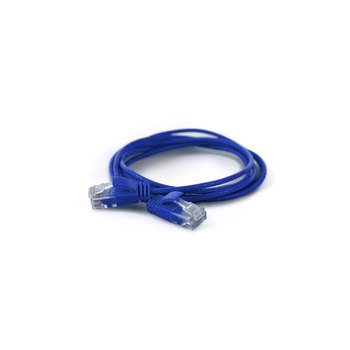 WANTEC 7241 - 0.25 m - Cat6a - U/UTP (UTP) - RJ-45 - RJ-45 - Blue