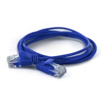 WANTEC 7241 - 0.25 m - Cat6a - U/UTP (UTP) - RJ-45 - RJ-45 - Blue