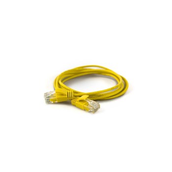 WANTEC 7284 - 0.5 m - Cat6a - U/UTP (UTP) - RJ-45 - RJ-45 - Yellow