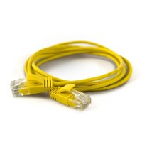 WANTEC 7284 - 0.5 m - Cat6a - U/UTP (UTP) - RJ-45 - RJ-45 - Yellow