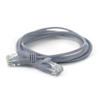 WANTEC 7296 - 0.2 m - Cat6a - U/UTP (UTP) - RJ-45 - RJ-45 - Gray