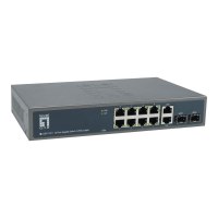 LevelOne GEP-1221 - Switch - unmanaged - 8 x 10/100/1000 (PoE+)