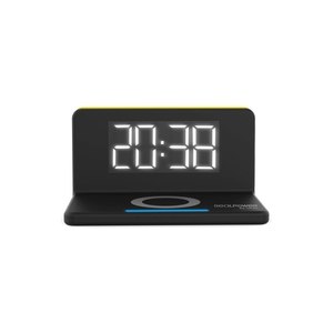 RealPower ChargeAIR Clock Wireless Charging Alarm Black