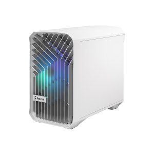 Fractal Design Torrent Nano - Tower - Mini-DTX - Seitenteil mit Fenster (gehärtetes Glas) - keine Spannungsversorgung (ATX) - white RGB clear tint - USB/Audio