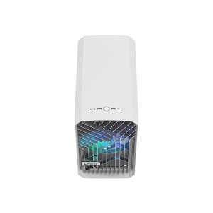 Fractal Design Torrent Nano - Tower - Mini-DTX - Seitenteil mit Fenster (gehärtetes Glas) - keine Spannungsversorgung (ATX) - white RGB clear tint - USB/Audio