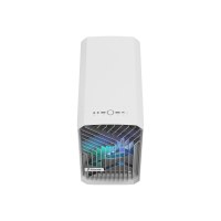 Fractal Design Torrent Nano - Tower - Mini-DTX - Seitenteil mit Fenster (gehärtetes Glas) - keine Spannungsversorgung (ATX) - white RGB clear tint - USB/Audio