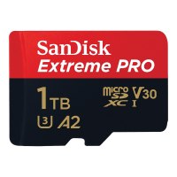 SanDisk Extreme Pro - Flash-Speicherkarte (microSDXC-an-SD-Adapter inbegriffen)