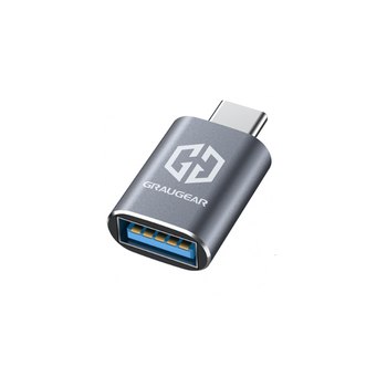 GrauGear USB 3.2 Gen2 Adapter Type-A zu Type-C Stecker - Adapter - Digital/Daten