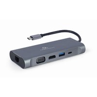 Cablexpert A-CM-COMBO7-01 - Dockingstation - USB-C 3.1 - VGA, HDMI - 1GbE