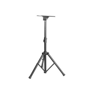 Manhattan TV/Monitor/Projector/Laptop Mount, Tripod Floor Stand, 1 screen/device, Screen Sizes: 13-32", VESA 75x75 to 100x100mm, Max 15kg, Height Adjustable, Black, Lifetime Warranty - Aufstellung - Stativ - für Notebook / Tablet / Projektor - tragbar - S