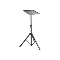 Manhattan TV/Monitor/Projector/Laptop Mount, Tripod Floor Stand, 1 screen/device, Screen Sizes: 13-32", VESA 75x75 to 100x100mm, Max 15kg, Height Adjustable, Black, Lifetime Warranty - Aufstellung - Stativ - für Notebook / Tablet / Projektor - tragbar - S