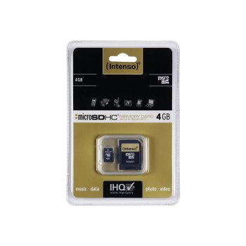 Intenso Flash memory card (microSDHC to SD adapter included)