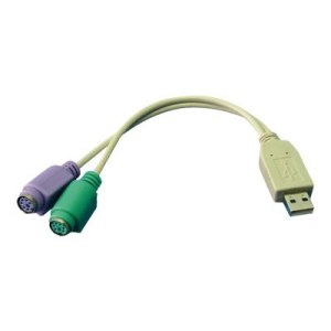 LogiLink Tastatur- / Maus-Adapter - PS/2 (W)