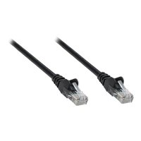 Intellinet Network Patch Cable, Cat5e, 3m, Black, CCA, U/UTP, PVC, RJ45, Gold Plated Contacts, Snagless, Booted, Lifetime Warranty, Polybag