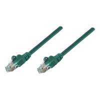 Intellinet Network Patch Cable, Cat5e, 10m, Green, CCA, U/UTP, PVC, RJ45, Gold Plated Contacts, Snagless, Booted, Lifetime Warranty, Polybag