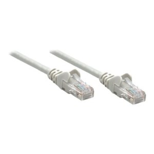 Intellinet Network Patch Cable, Cat6, 0.5m, Grey, CCA, U/UTP, PVC, RJ45, Gold Plated Contacts, Snagless, Booted, Lifetime Warranty, Polybag - Patch-Kabel - RJ-45 (M)