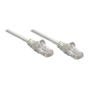 Intellinet Network Patch Cable, Cat6, 7.5m, Grey, CCA, U/UTP, PVC, RJ45, Gold Plated Contacts, Snagless, Booted, Lifetime Warranty, Polybag - Patch-Kabel - RJ-45 (M)