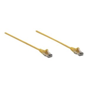 Intellinet Network Patch Cable, Cat6, 10m, Yellow, CCA, U/UTP, PVC, RJ45, Gold Plated Contacts, Snagless, Booted, Lifetime Warranty, Polybag