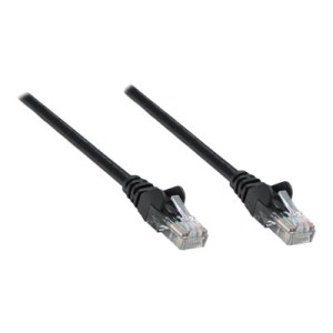 IC Intracom Intellinet Network Patch Cable, Cat6, 15m, Black, CCA, U/UTP, PVC, RJ45, Gold Plated Contacts, Snagless, Booted, Lifetime Warranty, Polybag - Patch-Kabel - RJ-45 (M)