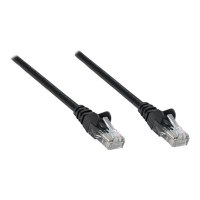 IC Intracom Intellinet Network Patch Cable, Cat6, 15m, Black, CCA, U/UTP, PVC, RJ45, Gold Plated Contacts, Snagless, Booted, Lifetime Warranty, Polybag - Patch-Kabel - RJ-45 (M)