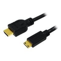 LogiLink CH0021 - 1 m - HDMI tipo A (Standard) - HDMI Type C (Mini) - 8,16 Gbit/s - Nero