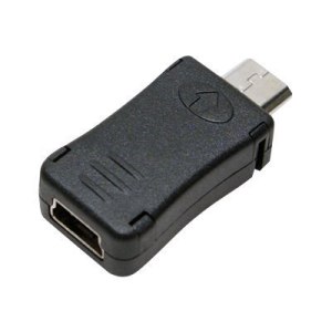 LogiLink USB adapter - Micro-USB Type B (M) to mini-USB...