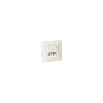 equip Universal Surface Mounting Box - Wanddose - CAT 5e - RJ-45 X 2 - Oyster White, RAL 1013