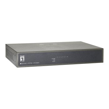 LevelOne FEP-0812 - Switch - unmanaged - 4 x 10/100 (PoE)