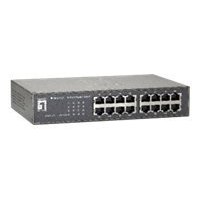 LevelOne GEU-1621 - Switch - unmanaged - 16 x 10/100/1000