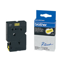 Brother Schwarz, Gelb - Rolle (1,2 cm x 8 m) 1 Kassette(n) laminiertes Band