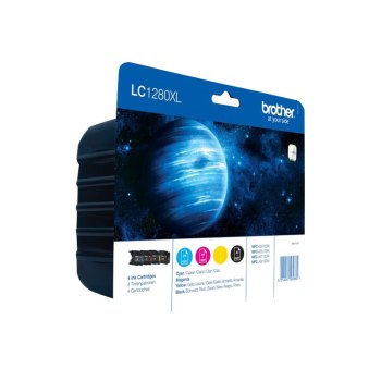 Brother LC1280XLVALBP - 4er-Pack - Schwarz, Gelb, Cyan, Magenta