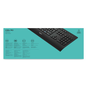 Logitech Keyboard K280e for Business - Standard - Cablato - USB - QWERTY - Nero