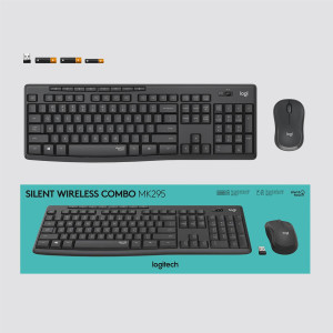 (B-Ware) Logitech MK295 Silent - Tastatur-und-Maus-Set - US Layout