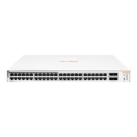 HPE Networking Instant On 1830 48G 24p Class4 PoE 4SFP 370W Switch - Switch - Smart - 24 x 10/100/1000 + 24 x 10/100/1000 (PoE+) + 4 x Gigabit SFP - Desktop, an Rack montierbar - PoE+ (370 W)