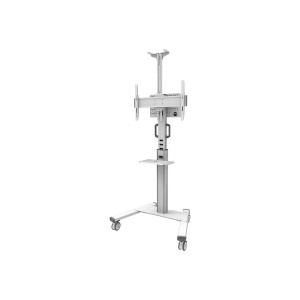 Neomounts Wagen - für Flachbildschirm - weiß - Bildschirmgröße: 94-190.5 cm (37"-75")
