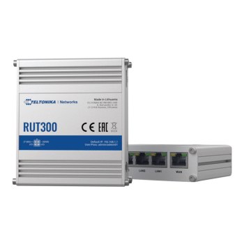 Teltonika RUT300 - Router - 5-Port-Switch - an DIN-Schiene montierbar, oberflächenmontierbar