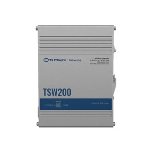 Teltonika TSW200 - INDUSTRIAL UNMANAGED POE+ SWITCH - 8 x...