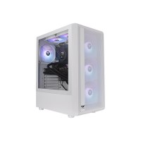 Thermaltake S Series S200 TG ARGB Snow - Mid tower - ATX - Seitenteil mit Fenster (gehärtetes Glas)