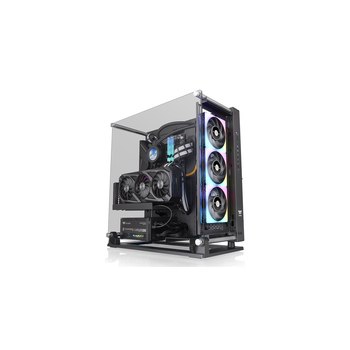 Thermaltake Core P3 TG Pro - Mid tower - E-ATX - Seitenteil mit Fenster (gehärtetes Glas) - keine Spannungsversorgung (PS/2) - Schwarz - USB/Audio