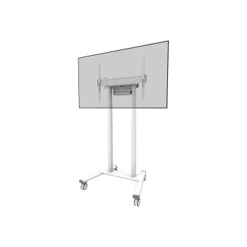 Neomounts FL55-875WH1 - Wagen - für Flachbildschirm - motorisiert - verriegelbar - Stahl - weiß - Bildschirmgröße: 140-254 cm (55"-100")