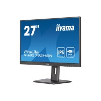 iiyama ProLite XUB2792HSN-B5 - LED-Monitor - 68.6 cm (27") - 1920 x 1080 Full HD (1080p) @ 75 Hz - IPS - 250 cd/m² - 1000:1 - 4 ms - HDMI, DisplayPort, USB-C - Lautsprecher - mattschwarz