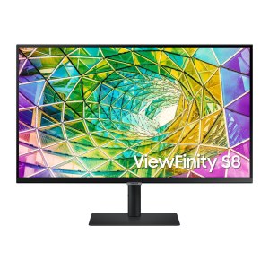 Samsung ViewFinity S8 S32A800NMP - S80A Series - LED-Monitor - 80 cm (32") - 3840 x 2160 4K @ 60 Hz - VA - 300 cd/m² - 2500:1 - HDR10 - 5 ms - HDMI, DisplayPort - Schwarz