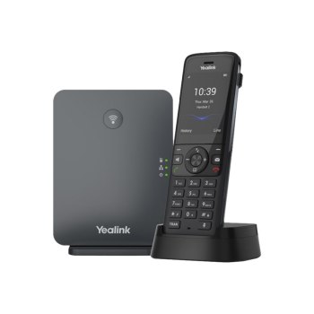 Yealink W78P - Telefono VoIP senza fili - con interfaccia Bluetooth con visualizzazione del numero di telefono