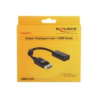 Delock adapter DisplayPort male > HDMI female - 61849