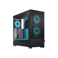 Fractal Design Pop Air RGB - Tower - ATX (gehärtetes Glas) - keine Spannungsversorgung (ATX) - Cyan - USB/Audio - für Fractal Design Model D, Type D