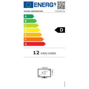 Iiyama ProLite T2255MSC-B1 - LED-Monitor - 54.5 cm (21.5")